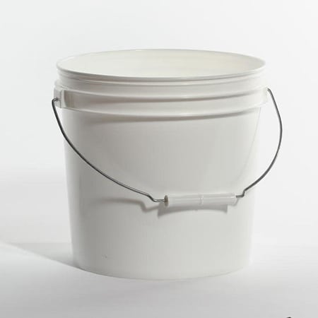 Open Head Pail, HDPE, White, 2 gal. MPN:01-05-048-00121