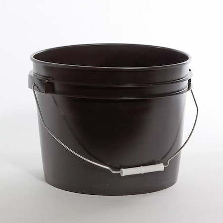 Open Pail Head, 12L, HDPE, Black MPN:01-05-048-00125