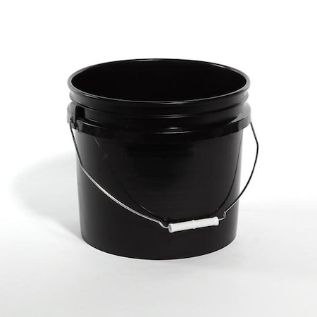 Open Head Pail, HDPE, Black, 3.5 gal. MPN:01-05-048-00129
