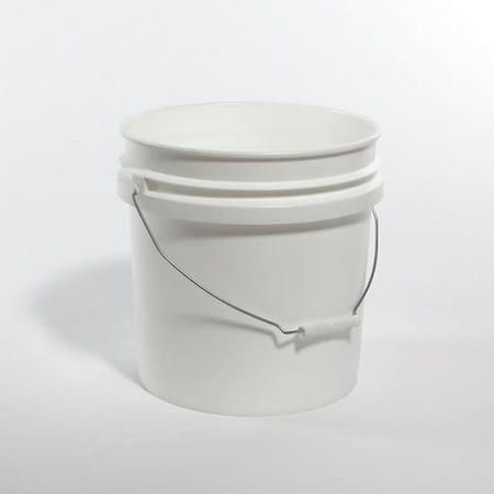 Open Head Pail, HDPE, White, 4.25 gal. MPN:01-05-048-00136