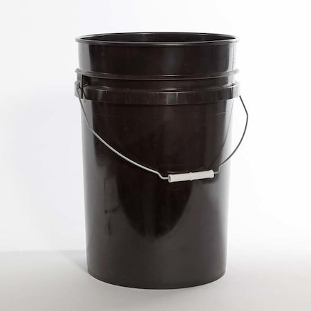 Open Head Pail, HDPE, Black, 6 gal. MPN:01-05-048-00207