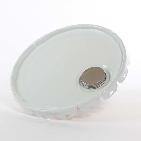 Cover, Steel, White, 5 gal., Type: Lug, Spout MPN:01-19-020-00264