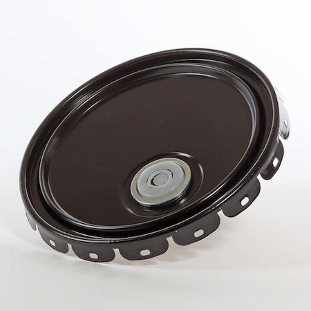 Cover, Steel, Black, 5 gal., Type: Lug with Rieke MPN:01-19-020-00302