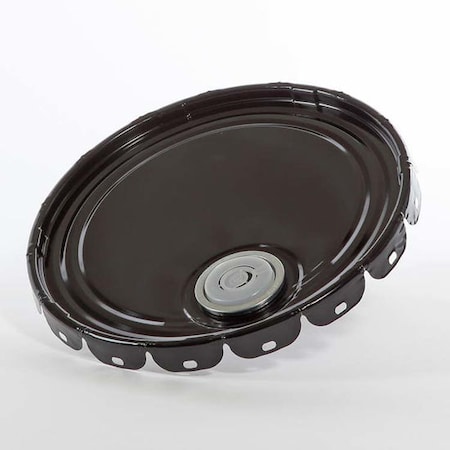 Cover, Steel, Black, 5 gal., Type: Lug with Rieke Vent MPN:01-19-020-00304