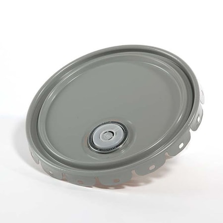Cover, Steel, Gray, 5 gal., Type: Lug with Rieke Prep MPN:01-19-020-00309