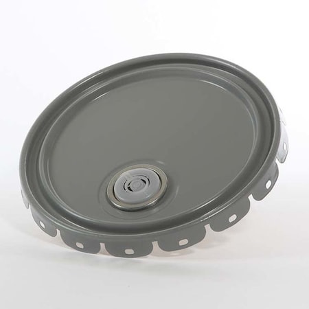 Cover, Steel, Gray, 5 gal., Type: Lug with Rieke MPN:01-19-020-00311