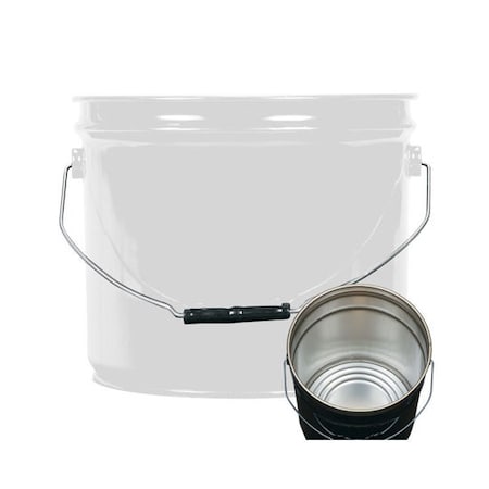 Open Head Pail, Steel, White, 3.5 gal. MPN:01-19-048-00177