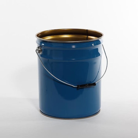 Open Head Pail, Steel, Blue, 5 gal. MPN:01-19-048-00187