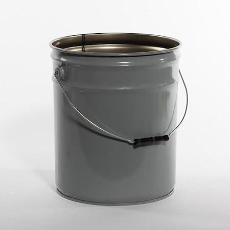 Open Head Pail, Steel, Gray, 5 gal. MPN:01-19-048-00209