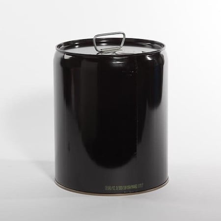 Tight Head Pail, Steel, Black, 5 gal. MPN:01-19-079-00283