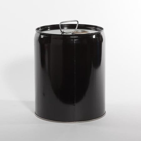Tight Head Pail, Steel, Black, 5 gal., UN Rating Liquid: X1.6/300 MPN:01-19-079-00284