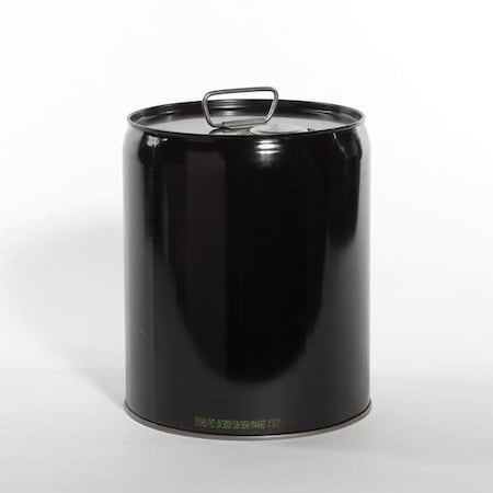 Tight Head Pail, Steel, Black, 5 gal., UN Rating Liquid: Y2.0/300 MPN:01-19-079-00285