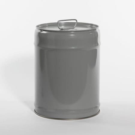 Tight Head Pail, Steel, Gray, 5 gal., UN Rating Liquid: Y1.7/100 MPN:01-19-079-00291