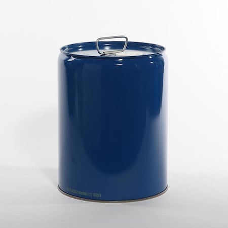 Tight Head Pail, Steel, Blue, 5.3 gal., Shape: Round MPN:01-19-079-00295
