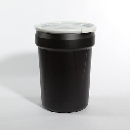 Plastic Drum, OH Nestable, 30 gal., Black MPN:03-14-049-00043