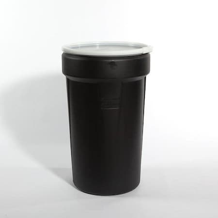 Plastic Drum, OH Nestable, 55 gal., Black MPN:03-14-049-00081