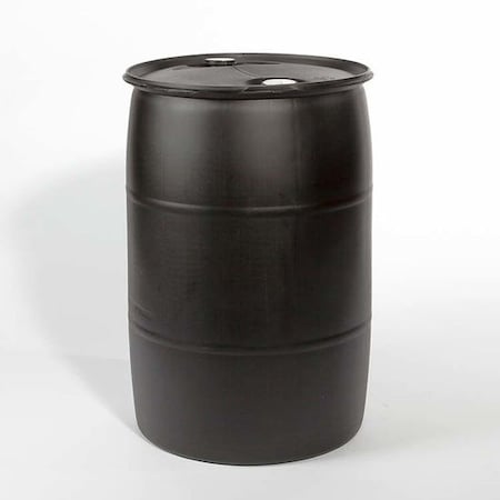 Plstc Drum, Fittings, Tght Hd, Blk, 55 gal. MPN:03-14-079-00082
