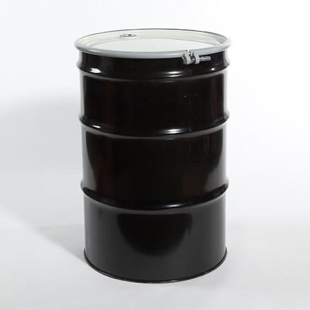 Stl Drum, Gasket Fittings, OH, Blk, 55 gal. MPN:03-19-048-00100