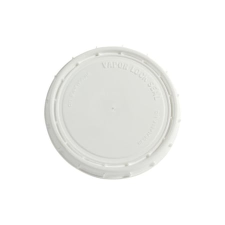 HDPE Tub, White, 8 oz., Height: 0.435