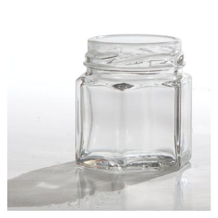 Hex Glass Jar, 1.5 oz. MPN:08-04-033-00011