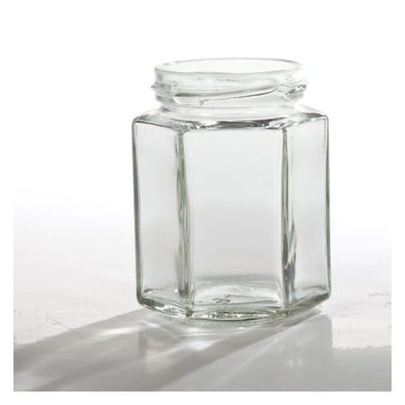 Hex Glass Jar, 6.4 oz. MPN:08-04-033-00012