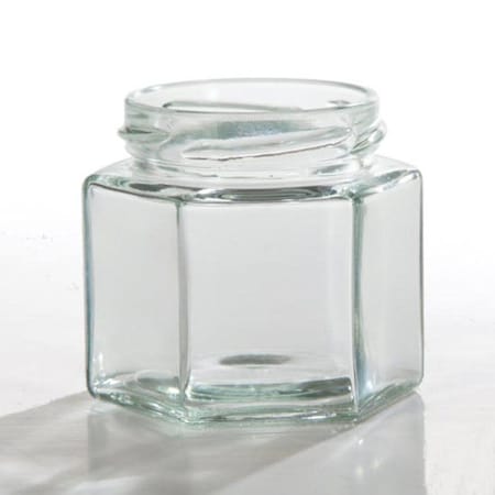 Hex Glass Jar, 4 oz. MPN:08-04-033-00013