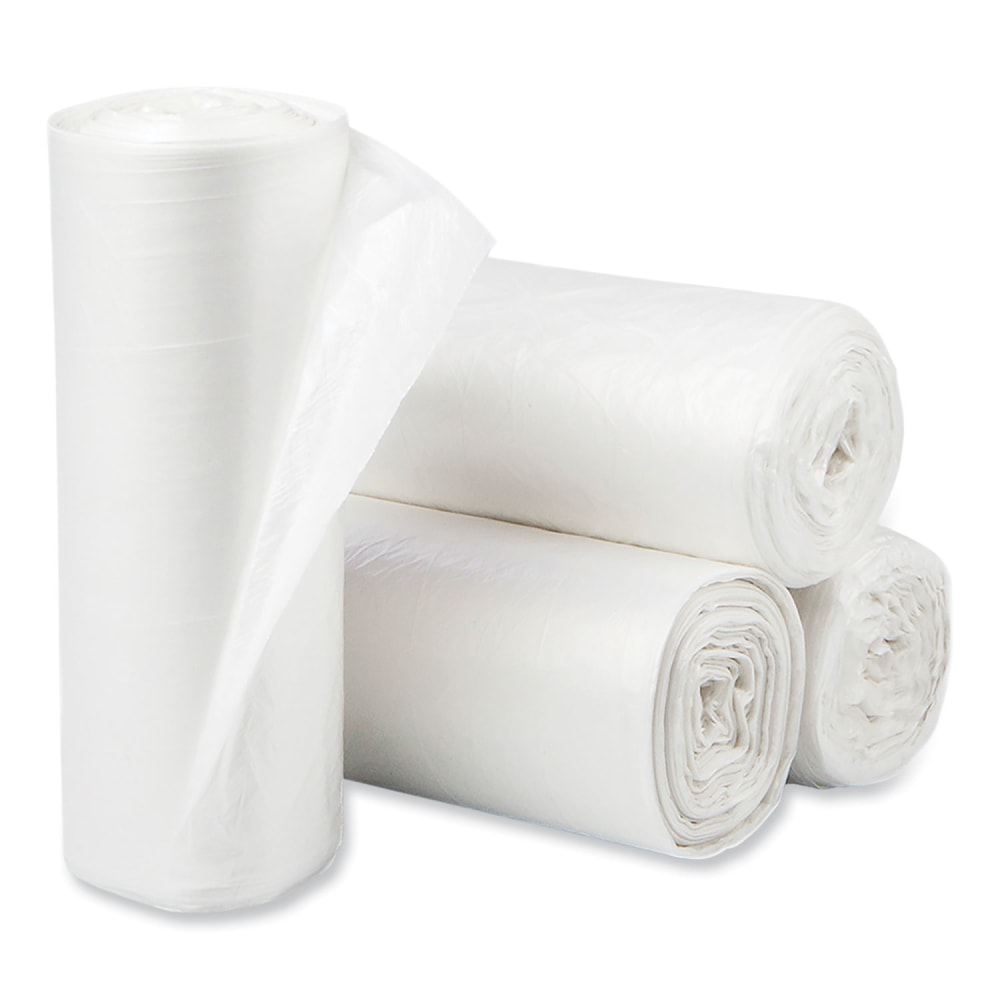 Pitt Plastics Eco Strong Plus Can Liners, 44 gal, 1.35 mil, 37in x 50in, Natural, Perforated Roll, 100/Carton MPN:PCRL3750SHN