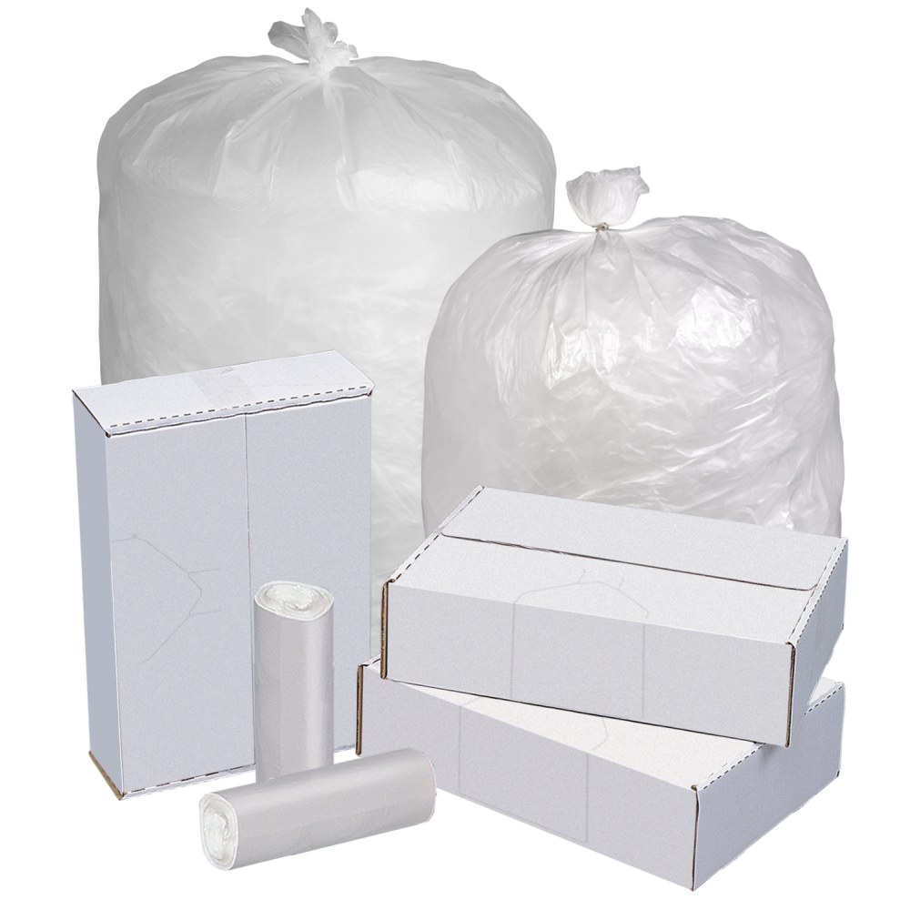 Highmark Linear Low Density Can Liners, 1.5-mil, 40 - 45 Gallons, 40in x 46in, Clear, Box Of 125 (Min Order Qty 2) MPN:PITT037