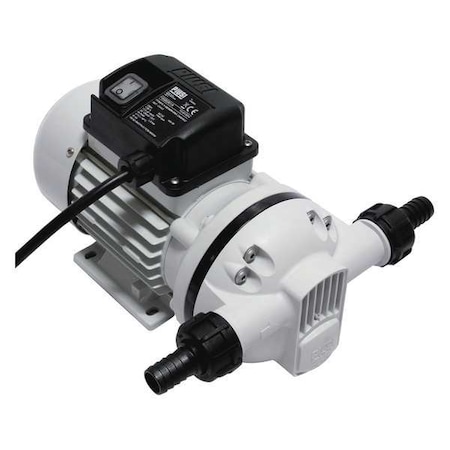 Electric Operated Drum Pump, 120VAC, 9.5 Max. Flow Rate, 43/64 HP, Techno Polymer, 3/4