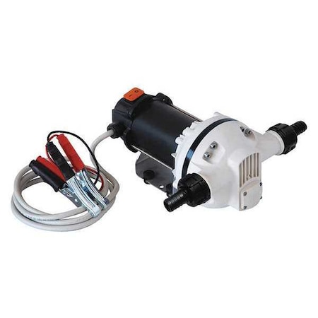 Electric Operated Drum Pump, 12VDC, 9 Max. Flow Rate, 23/64 HP, Cast iron, 3/4