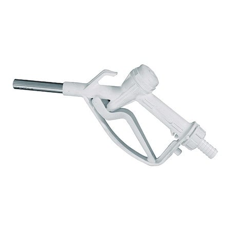 Def Manual Nozzle, Hosetail, Out Lock, 10.6 Max. Flow Rate, Techno Polymer, 3/4
