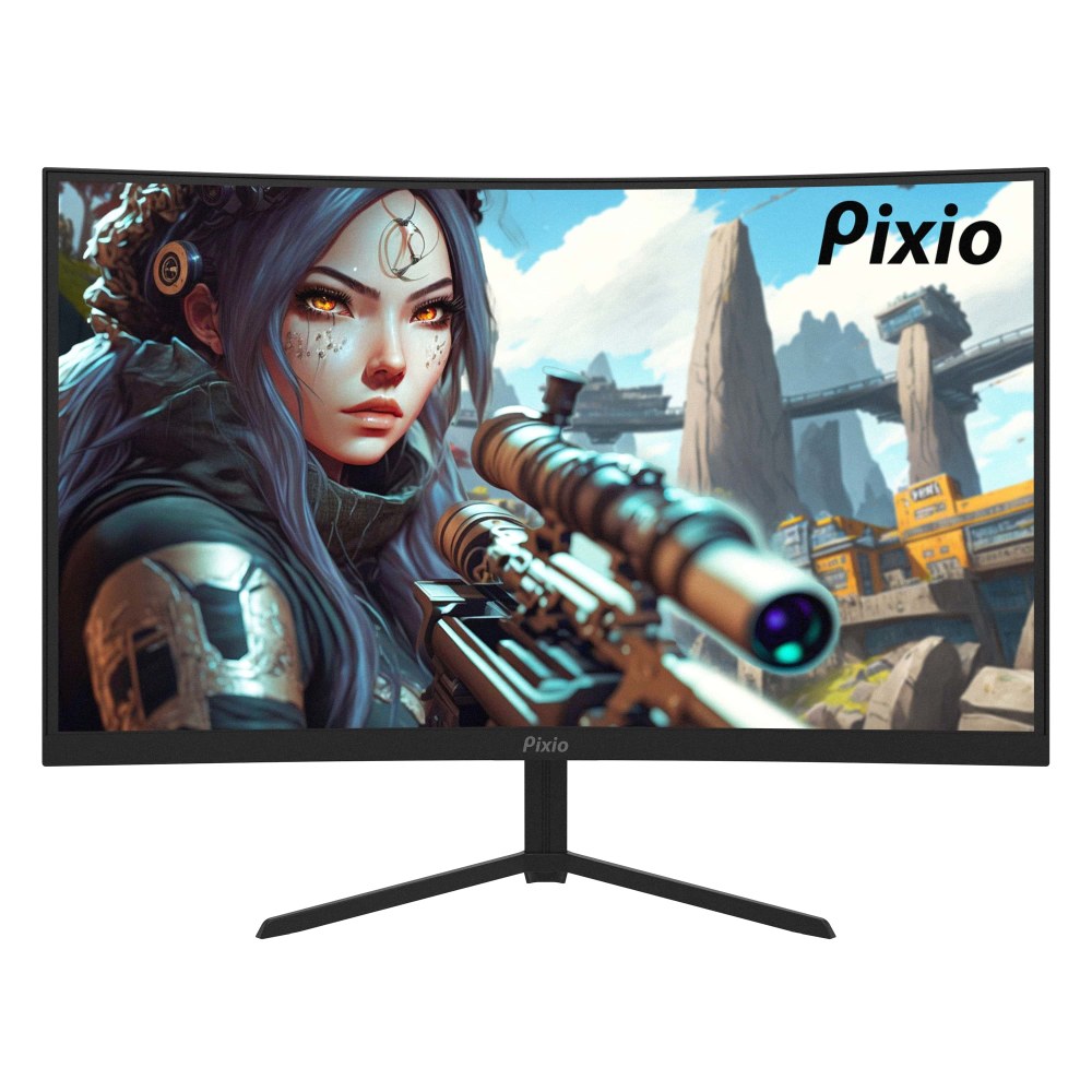 Pixio PXC243 S 24in 1500R Curved VA LCD Gaming Monitor, Adaptive Sync MPN:PXC243S