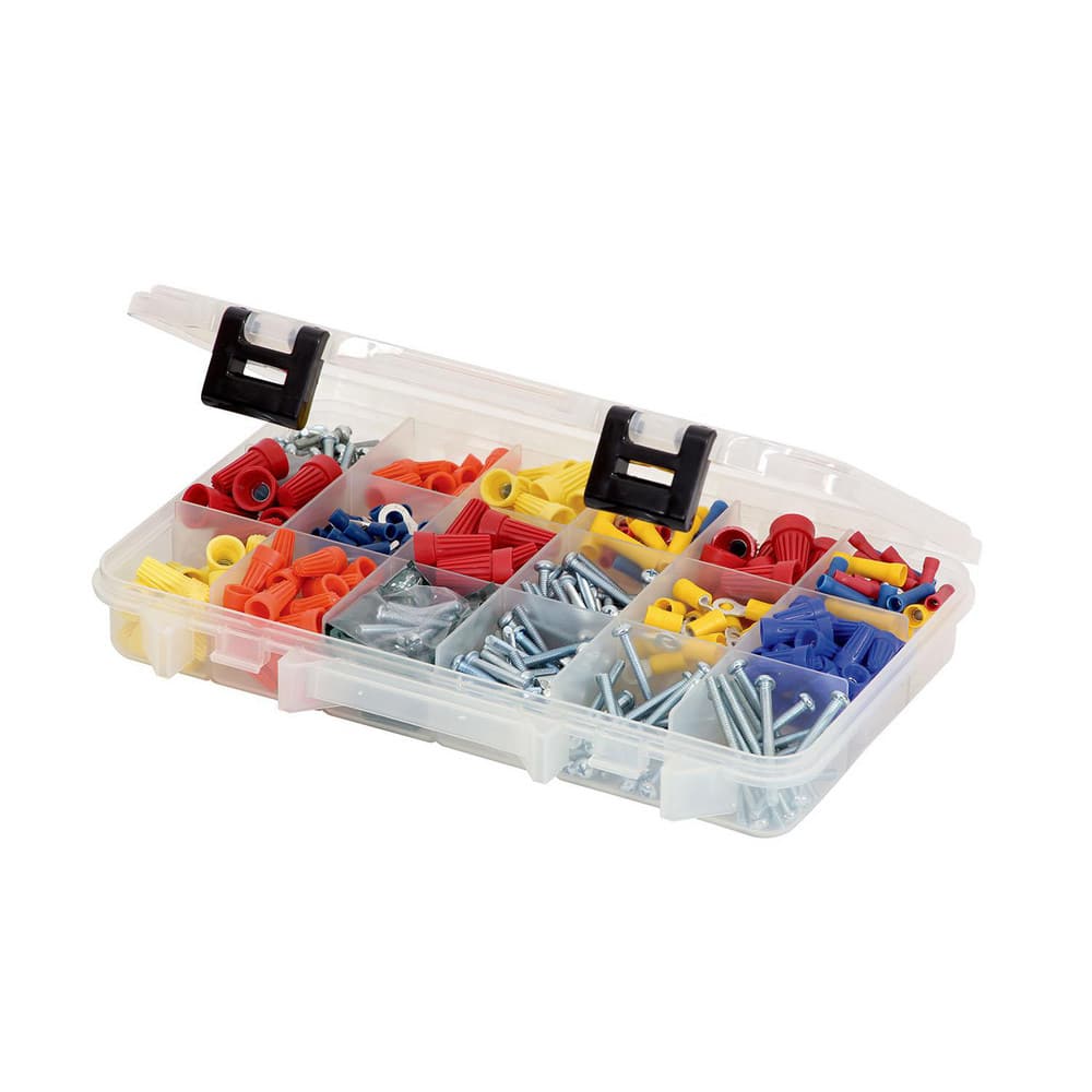 Small Parts Boxes & Organizers; Product Type: Compartment Box ; Lock Type: ProLatch ; Width (Inch): 7 ; Number of Dividers: 0 ; Removable Dividers: No ; Color: Clear MPN:2361800