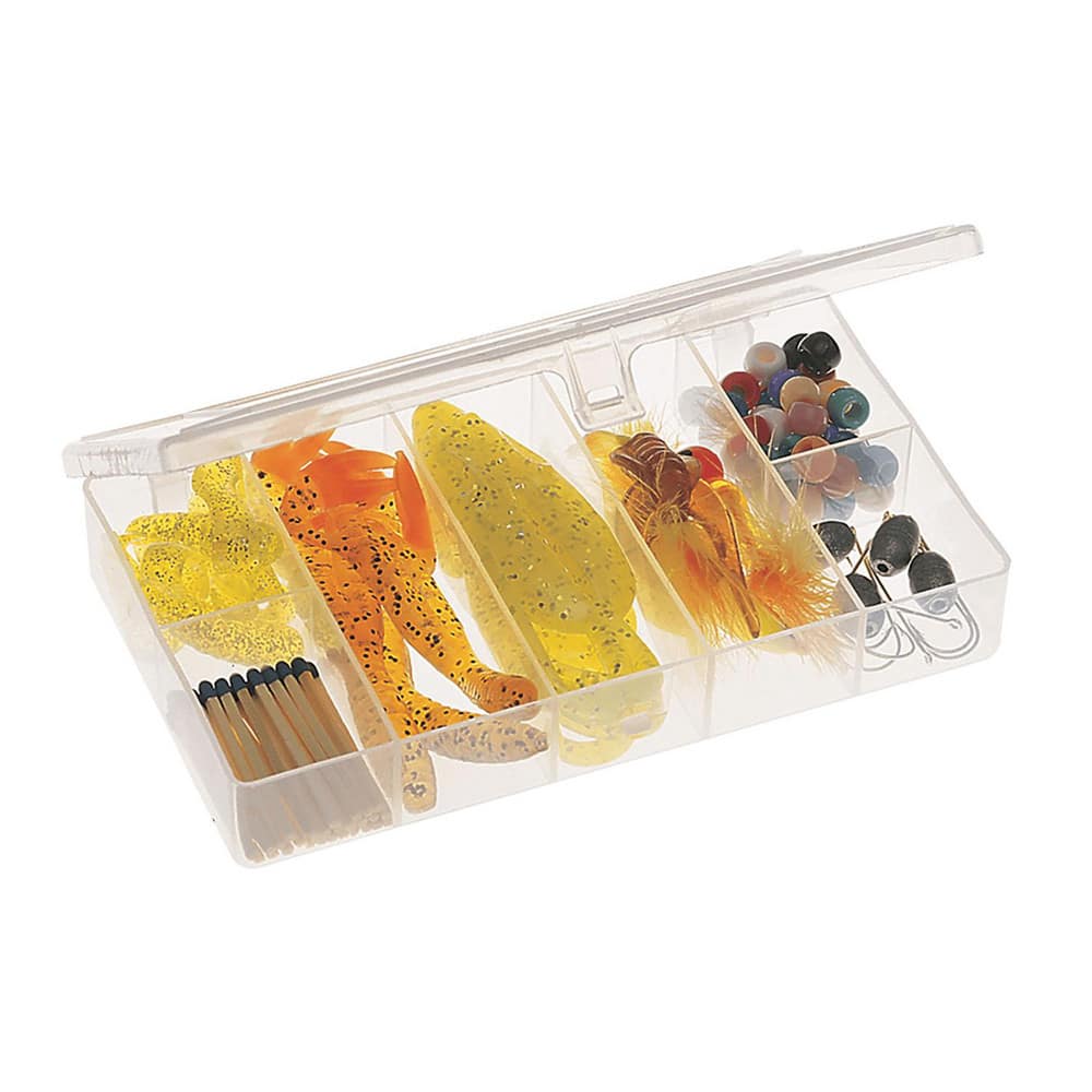 Small Parts Boxes & Organizers; Product Type: Compartment Box ; Lock Type: Tension Latch ; Width (Inch): 4 ; Number of Dividers: 8 ; Removable Dividers: No ; Color: Clear MPN:344987