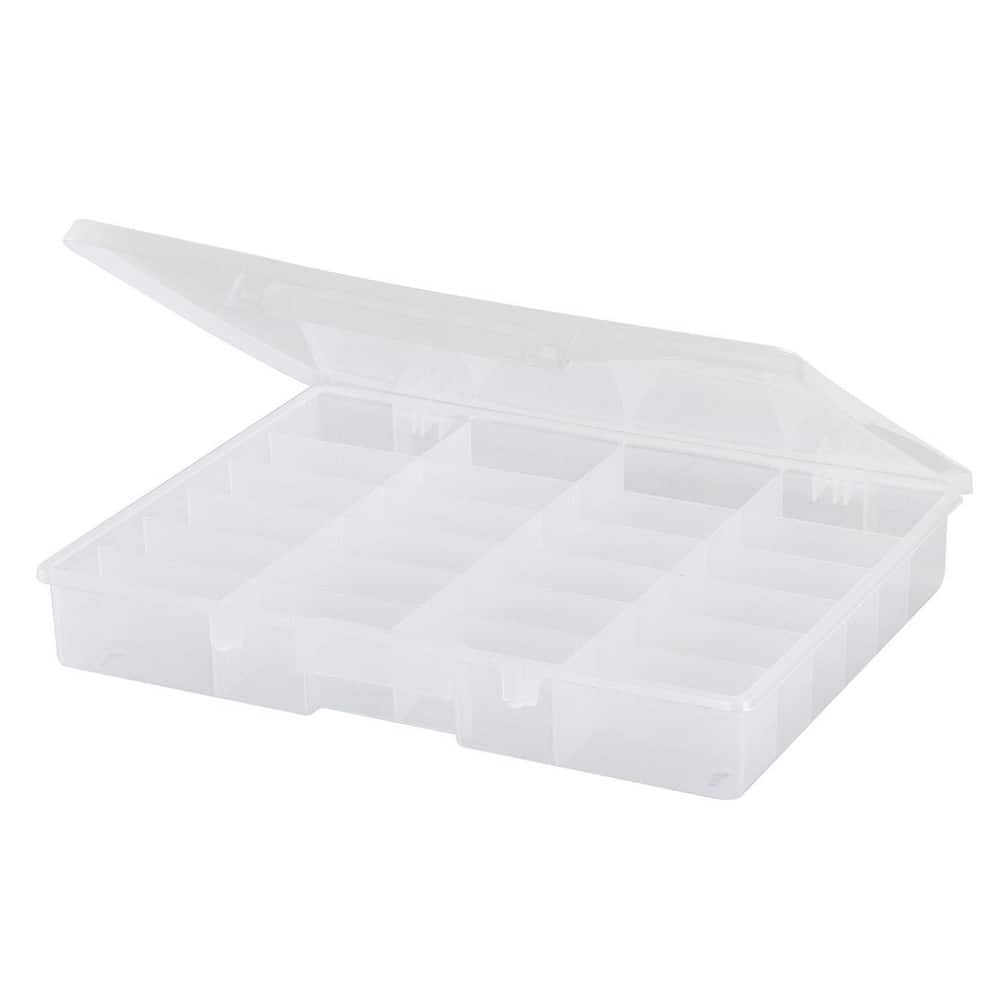 Small Parts Boxes & Organizers; Product Type: Compartment Box ; Lock Type: Tension Latch ; Width (Inch): 12 ; Depth (Inch): 2-1/4 ; Number of Dividers: 0 ; Removable Dividers: No MPN:532430