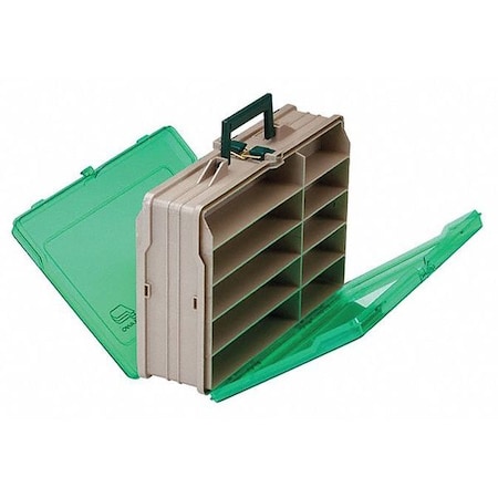 Compartment Box with 19 compartments, Plastic, 4 1/4 in H x 13 1/2 in W MPN:111906