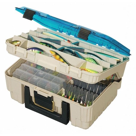 Compartment Box with Adjustable compartments, Plastic, 6.13