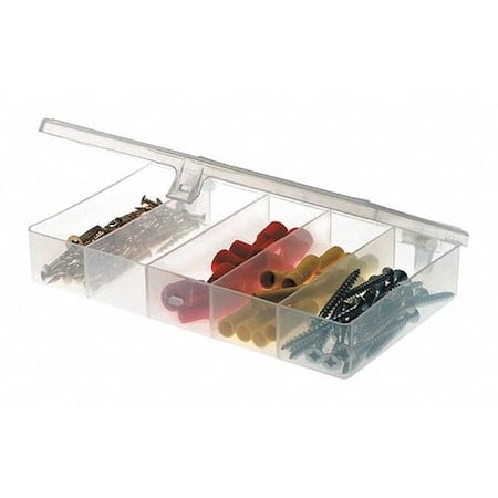 Compartment Box with 5 compartments, Plastic, 1 1/8 in H x 3-3/4 in W MPN:344985