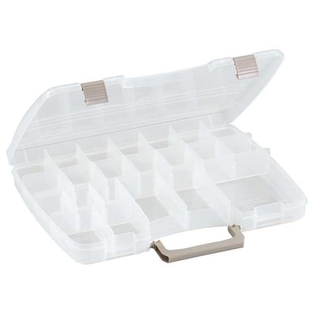 Adjustable Compartment Box with 5 to 22 compartments, Plastic, 2 1/4 in H x 11-1/4 in W MPN:3870-01