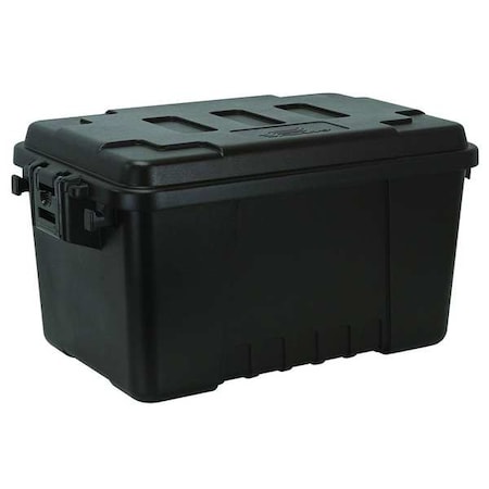 Utility Storage Trunk W/ Lid, 14 gal, 24 in L x 15 in W x 13 in H, Black, Polypropylene MPN:PLAT16BL
