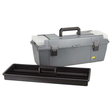 Grab N Go Tool Box, Plastic, Gray, 26 in W x 10 in D x 11 in H MPN:682-007