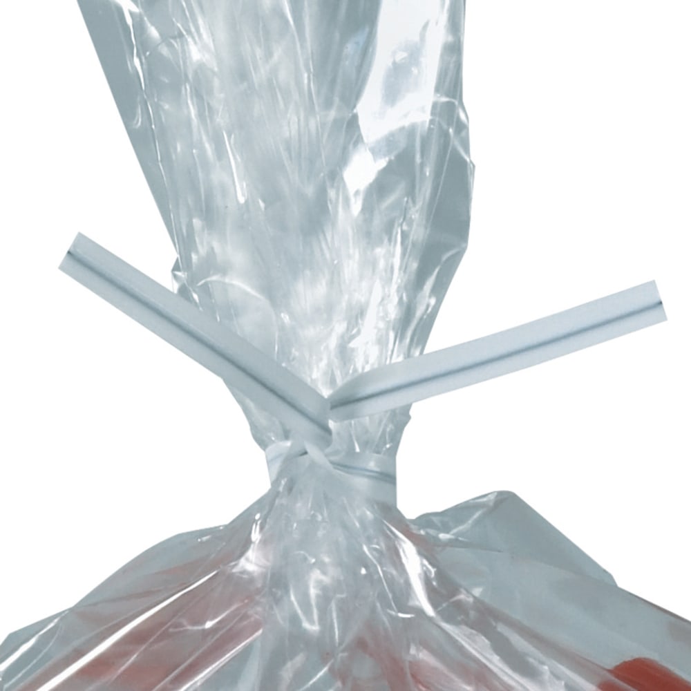 Plastic Ties For Poly Bags, 3/16in x 4in, White, Box Of 2, 000 MPN:PLT4W