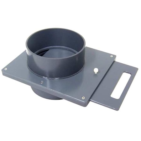 Manual Blastgate, Type I PVC, 6 3/8 in L MPN:PVCB10