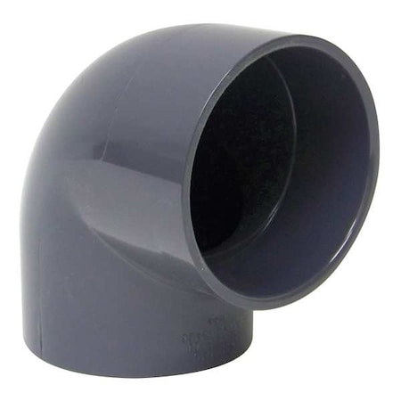 90 Degree Elbow, 4 in Duct Dia, Type I PVC, 4-1/2