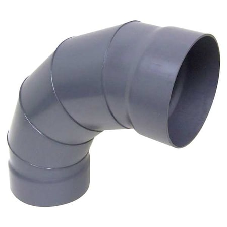 90 Degree Elbow, 10 in Duct Dia, Type I PVC, 19