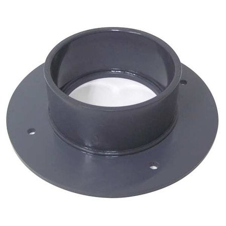 Flange Adapter, 4 in Duct Dia, Type I PVC, 8-1/2