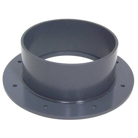 Flange Adapter, 12 in Duct Dia, Type I PVC, 16