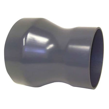 Duct Reducer, 12 in x 10 in Duct Dia, Type I PVC, 9-3/4