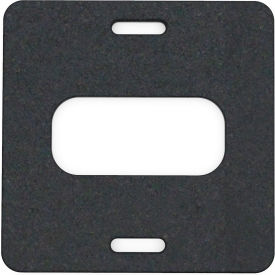 Plasticade 20 Lb. Recycled Rubber Base For Gemstone Vertical Panel Barricade & Parking Signs Black 400-B-20R