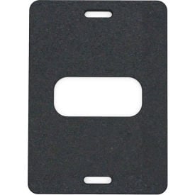 Plasticade 30 Lb. Recycled Rubber Base For Gemstone Vertical Panel Barricade & Parking Signs Black 400-B-30R